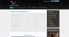 Desktop Screenshot of marickpress.com